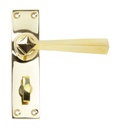 Polished Brass Straight Lever Bathroom Set - 91971