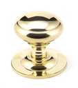 Polished Brass Round Centre Door Knob - 91977