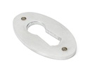 Satin Chrome Oval Escutcheon - 91985