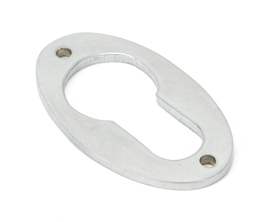 Satin Chrome Oval Euro Escutcheon - 91986