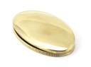 Aged Brass Oval Escutcheon &amp; Cover - 91988