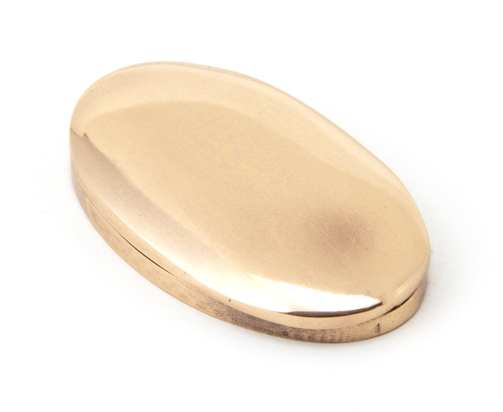 Polished Bronze Oval Escutcheon &amp; Cover - 91992