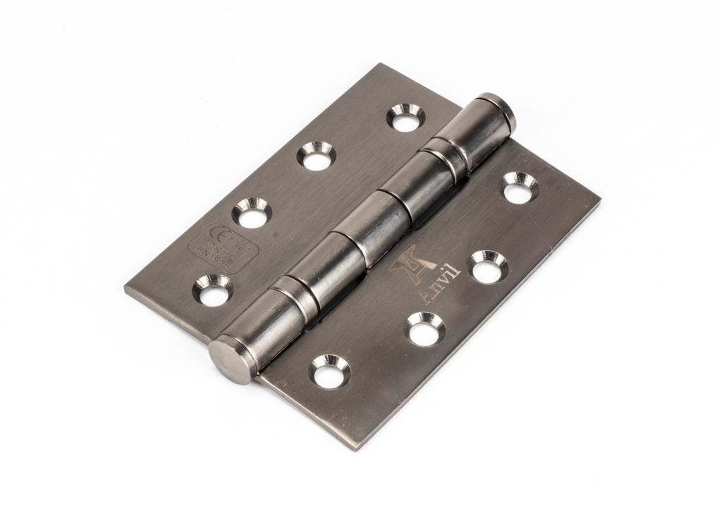 Aged Bronze 4&quot; Ball Bearing Butt Hinge (pair) ss - 83977