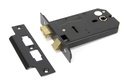 Black 5&quot; Horizontal 3 Lever Sash Lock - 91116