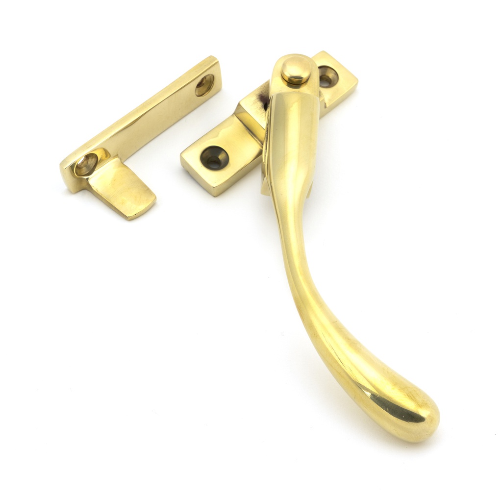 Polished Brass Night-Vent Locking Peardrop Fastener - RH - 45397