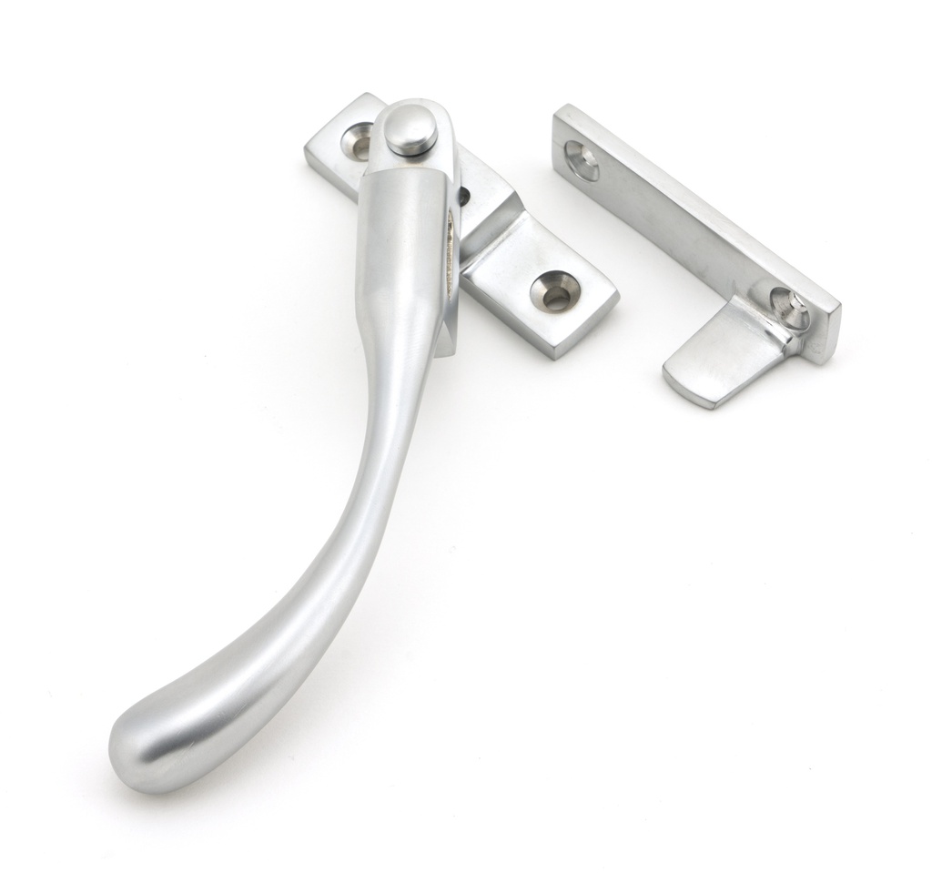 Satin Chrome Night-Vent Locking Peardrop Fastener - LH - 45398