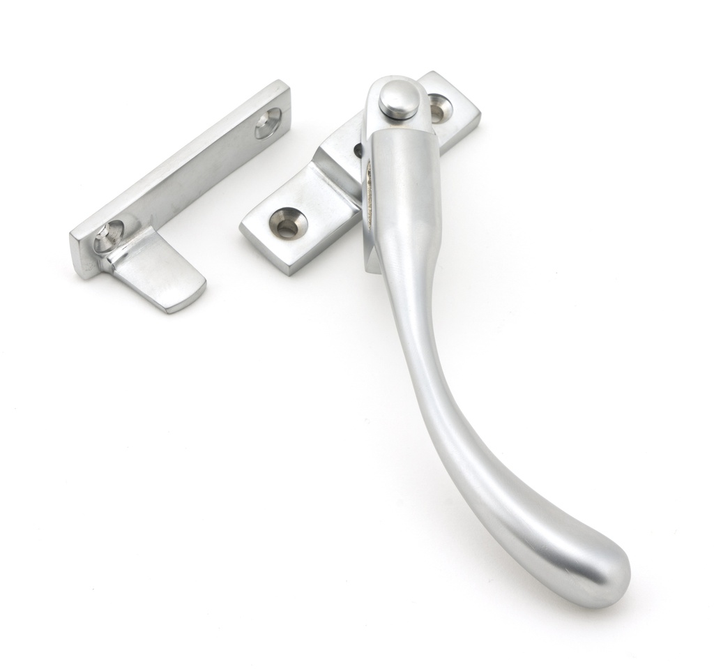 Satin Chrome Night-Vent Locking Peardrop Fastener - RH - 45399