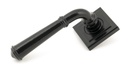 Black Regency Lever on Rose Set (Square) - 45638