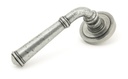 Pewter Regency Lever on Rose Set (Art Deco) - 45644