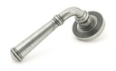 Pewter Regency Lever on Rose Set (Beehive) - 45645