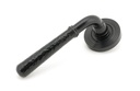 Black Hammered Newbury Lever on Rose Set (Beehive) - 45649