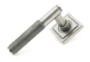 Pewter Brompton Lever on Rose Set (Square) - 45682