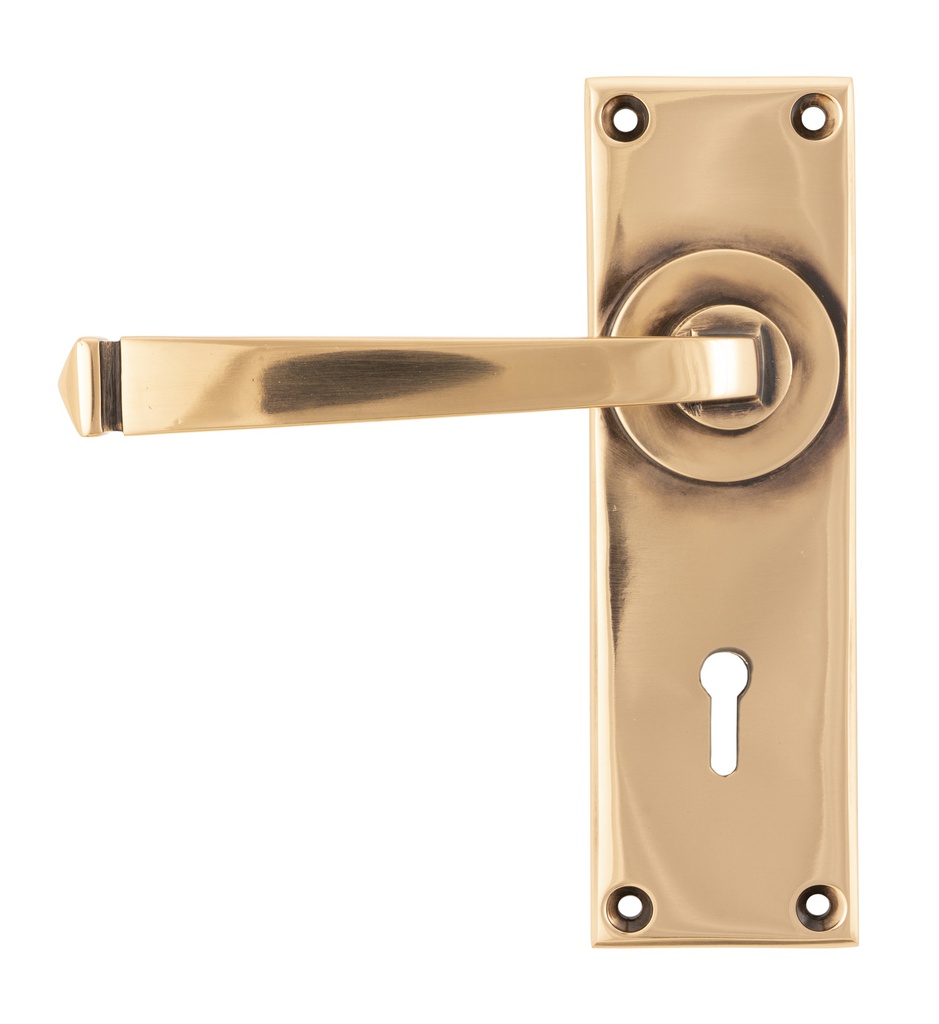 Polished Bronze Avon Lever Lock Set - 45787