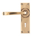 Polished Bronze Avon Lever Lock Set - 45787