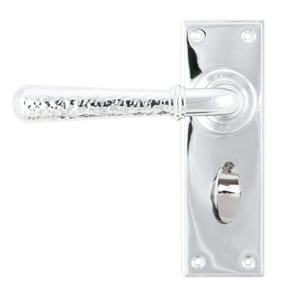 Polished Chrome Hammered Newbury Lever Bathroom Set - 46215