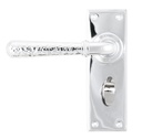 Polished Chrome Hammered Newbury Lever Bathroom Set - 46215