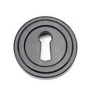 Black Round Escutcheon (Art Deco) - 45696