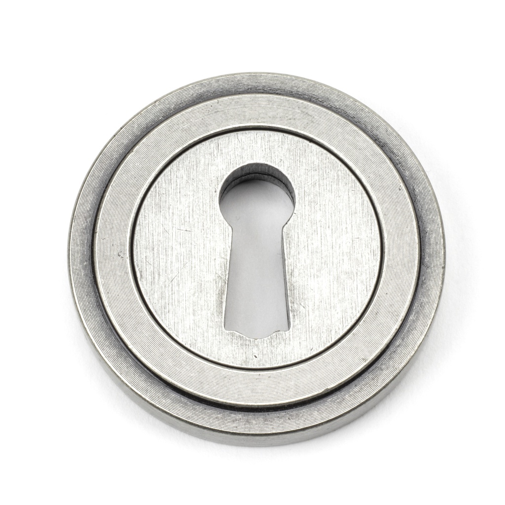 Pewter Round Escutcheon (Art Deco) - 45704