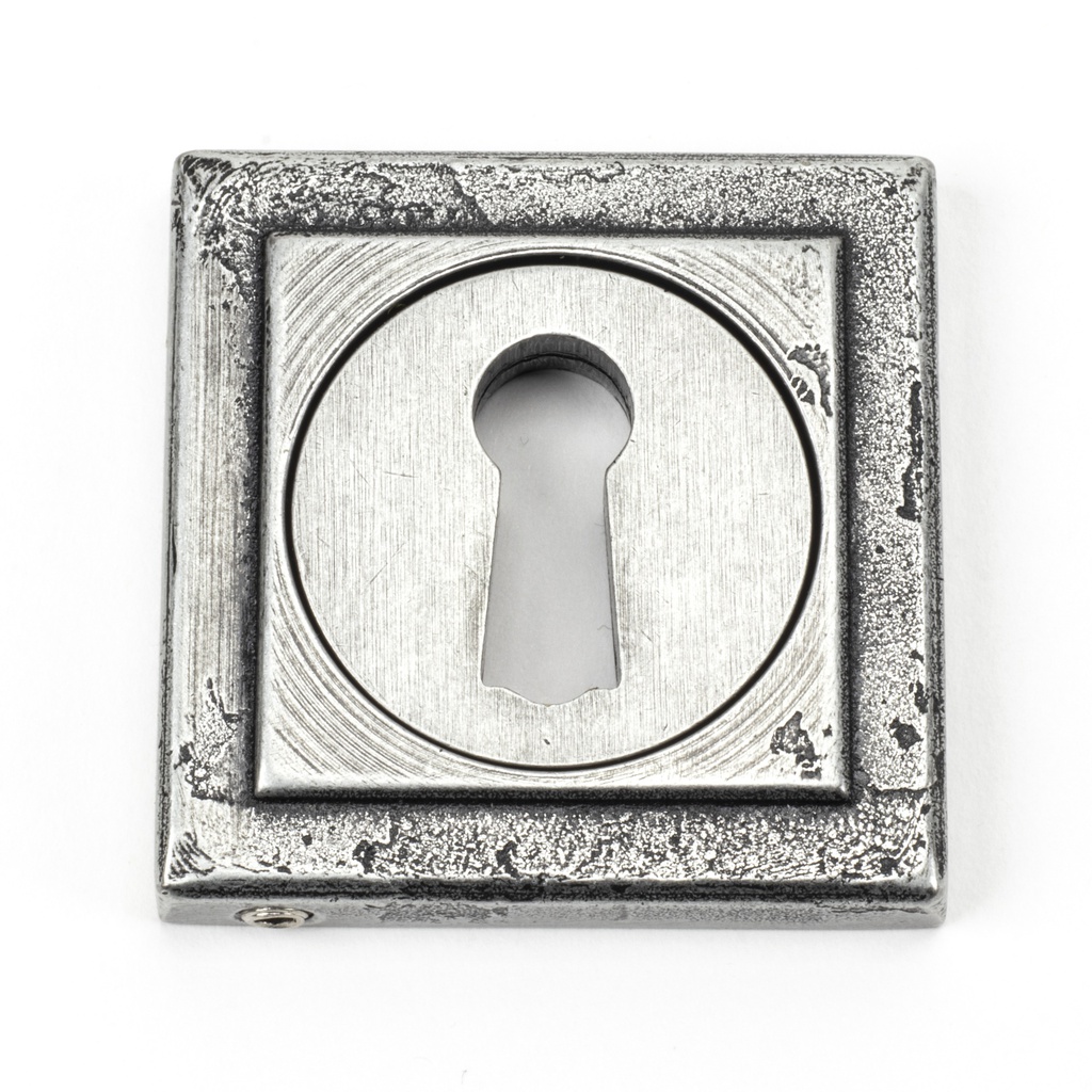 Pewter Round Escutcheon (Square) - 45706