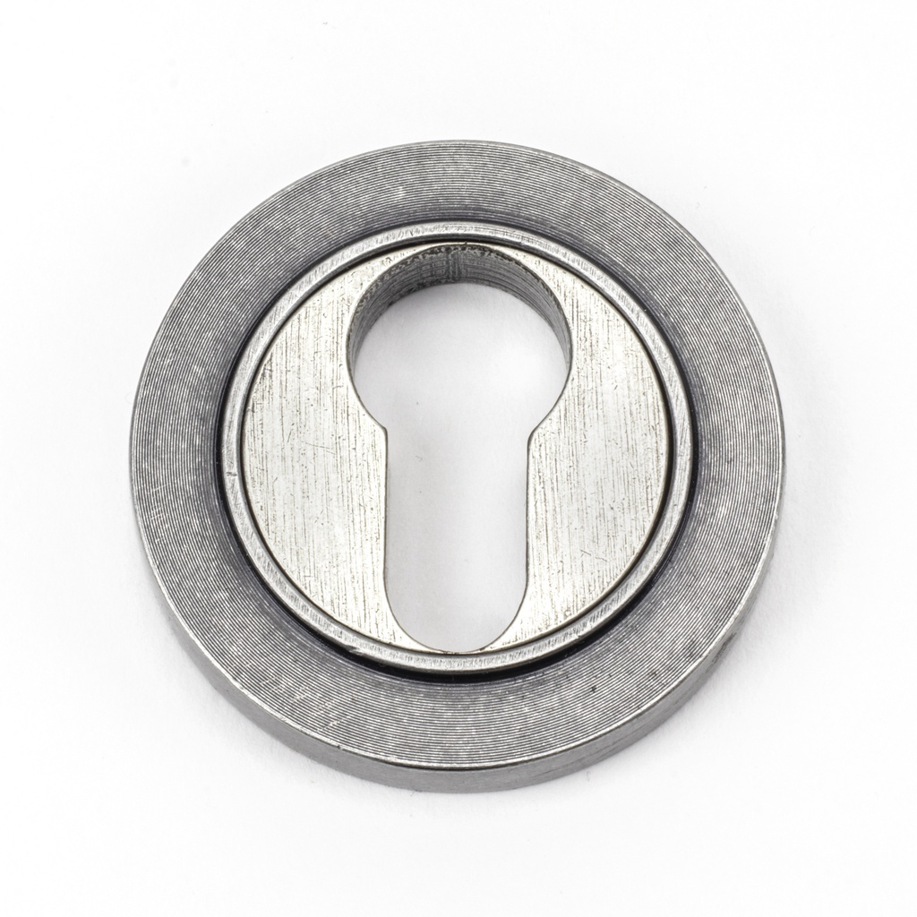 Pewter Round Euro Escutcheon (Plain) - 45727