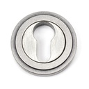 Pewter Round Euro Escutcheon (Art Deco) - 45728