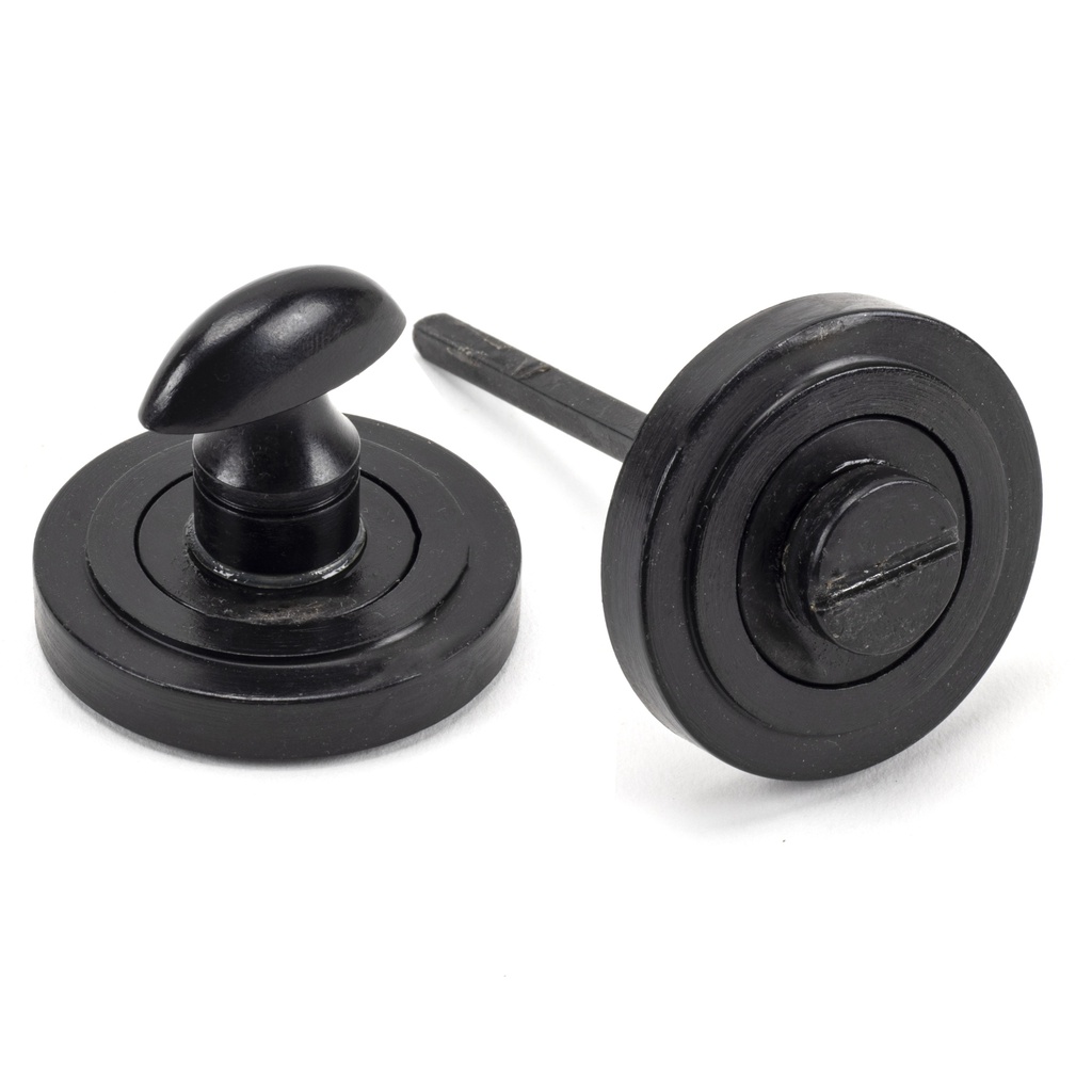 External Beeswax Round Thumbturn Set (Art Deco) - 45748