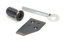 Aged Bronze Key-Flush Sash Stop - 49916