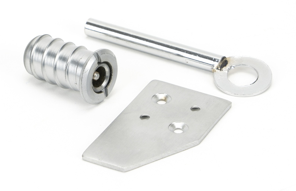 Satin Chrome Key-Flush Sash Stop - 49919