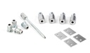 Satin Chrome Secure Stops (Pack of 4) - 49591