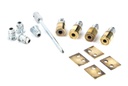 Aged Brass Secure Stops (Pack of 4) - 49592