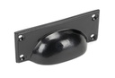 Black Art Deco Drawer Pull - 46135