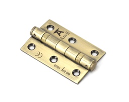 [49569] Aged Brass 3" Ball Bearing Butt Hinge (pair) ss - 49569