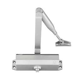Size 3 fixed power door closer silver arm and body (P.A braket inc)