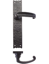 [FF512] Traditional Lever on Latch Long Backplate - 10&quot;