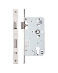 [B1104.700] DIN Euro Sash Lock Case 60mm - Square Faceplate - SS