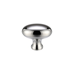 Oval Cupboard Knob 32mm dia