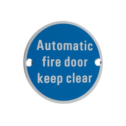 [ZSA12SA] Signage - Automatic Fire Door Keep Clear
