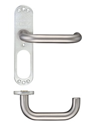 19mm Tubular Return to Door Lever on Inner Plate/Short Plate