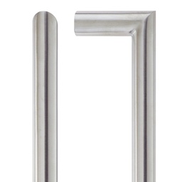 [ZCS2M150BS] 19mm Mitred Pull Handle - 150mm Centers - Grade 201 - Bolt Through Fixings