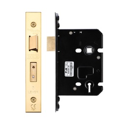 3 Lever Sash Lock - 76mm C/W PVD Forend and Strike