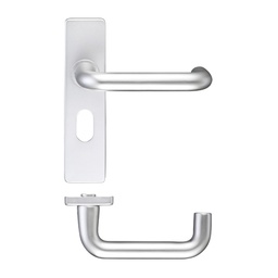 [ZAA011OPSA] Return to Door Lever on Oval Profile Backplate (48.5MM)