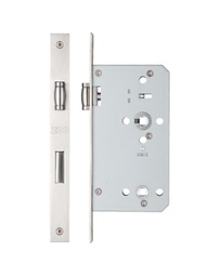 [B1119.700] DIN Roller Bolt Bathroom Lock Case 60mm - Square Faceplate - SS