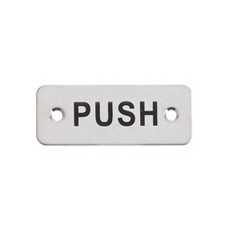 [ZAS33SS] Rectangular Push Sign - 75 x 30mm