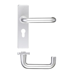 [ZAA011EPSA] Return to Door Lever on Europrofile Backplate (47.5MM)