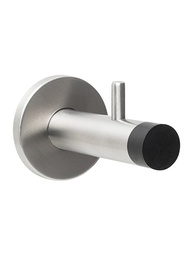 [E1006.700] Buffered Coat Hook with Coat Pin 82mm - Satin Stainless Steel