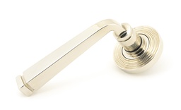 [45621] Polished Nickel Avon Round Lever on Rose Set (Beehive) - 45621