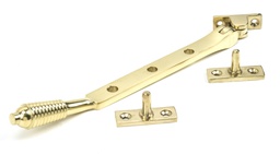 [46706] Polished Brass 8&quot; Reeded Stay - 46706