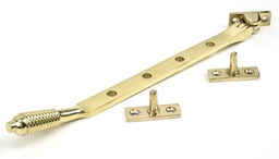 [46707] Polished Brass 10&quot; Reeded Stay - 46707