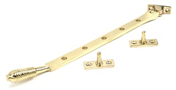 [46708] Polished Brass 12&quot; Reeded Stay - 46708