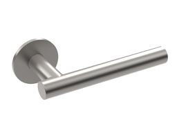 [C1002.706] T Bar Lever on Rose - AntiMicrobial Satin Stainless Steel